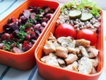 Рецепт обеда гречка с курицей и грибами, свекольный салат